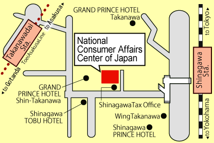 Map of Sagamihara Office. Details in text comes next the map.