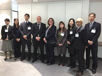 Photo of a scene when NCAC staff members visited CTSI with a view to concluding the MOU